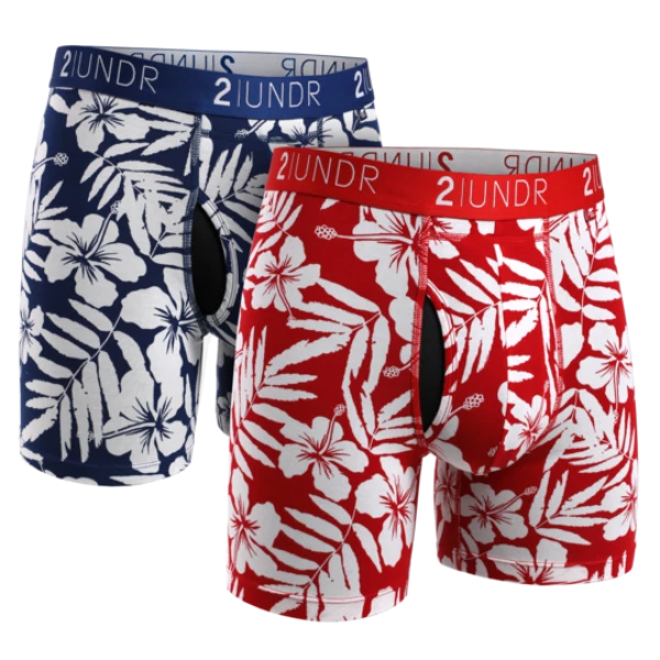 2UNDR 2 Pack - Swing Shift Boxer Brief Aloha/Mahalo