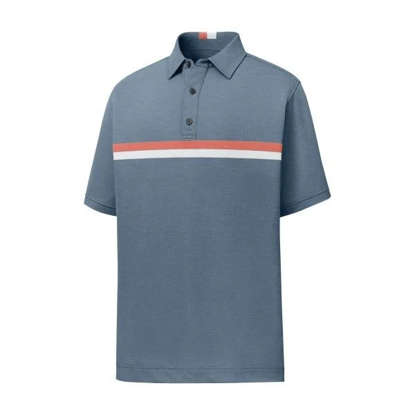 Footjoy Double Chest Band Pique Polo - Mens - Image 4