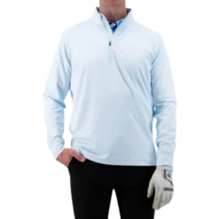 Full Wedge Golf - Icey Blue Q-Zip - Mens