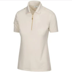 Greg Norman Collection - Tailor Collar Solid Zip Polo - Womens