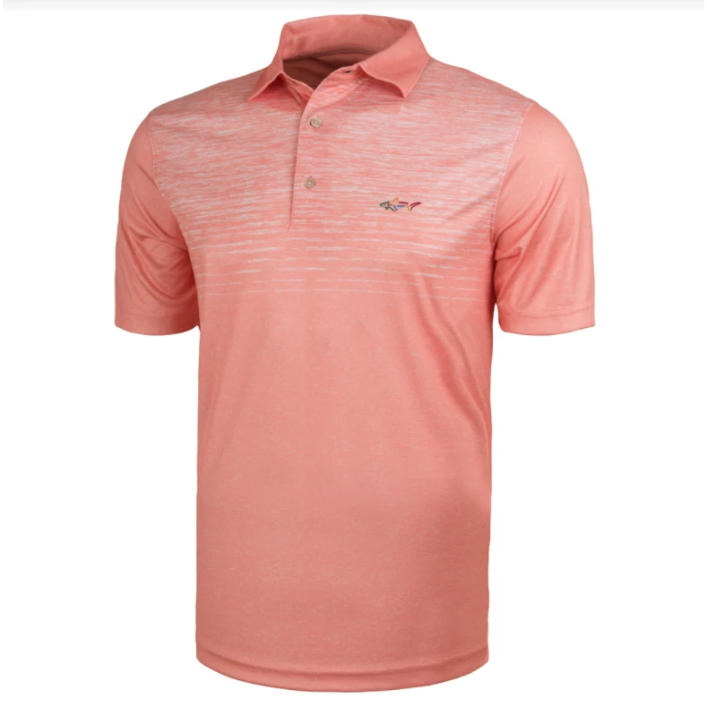 Greg Norman Spacedye Print Polo - Mens